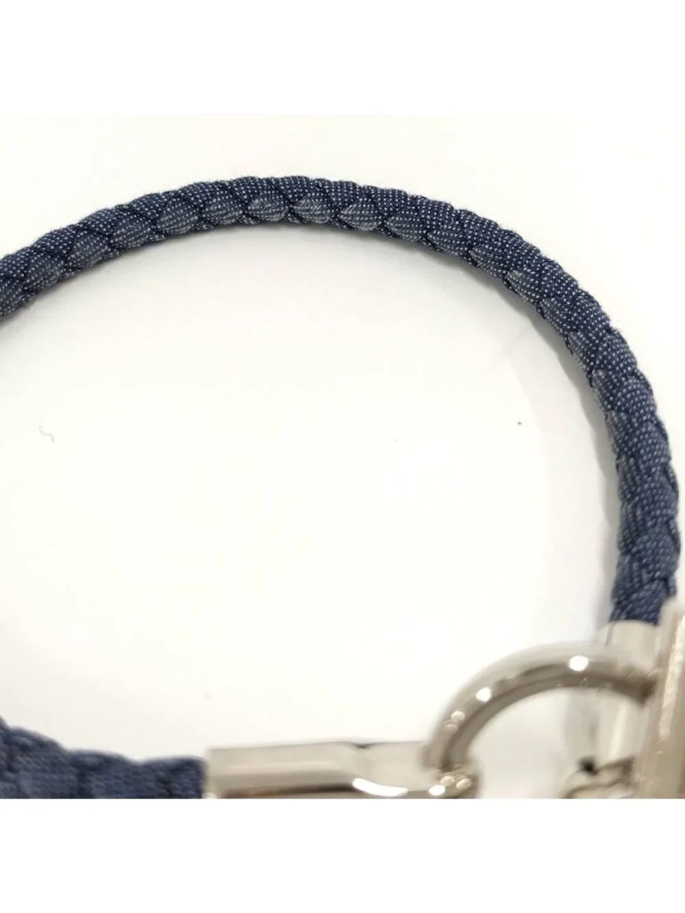 Hermes Glenan Bracelet Cotton Navy Silver